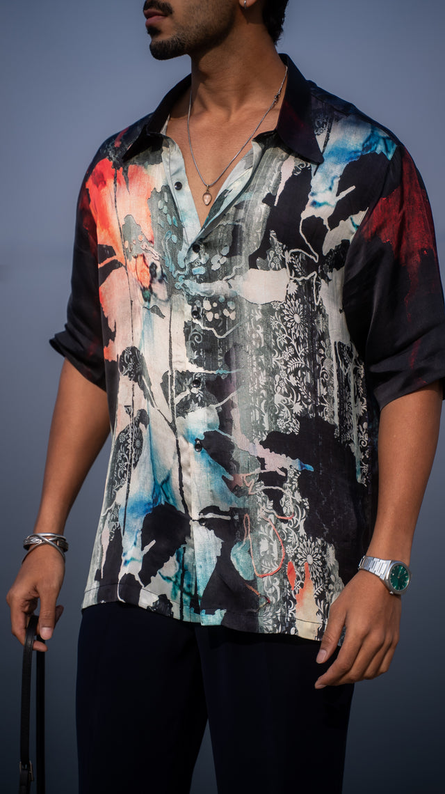 Canvas Clash Pure Bemberg Satin Short Sleeve Shirt