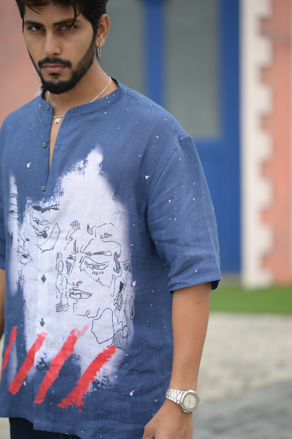 Artsy Face (Pure Linen Shirt) – AddysForMen®️