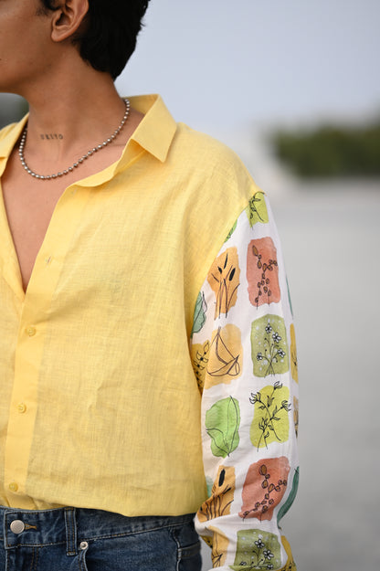 Natural Breeze (Pure Linen & Tencel Satin Shirt) - AddysForMen®️