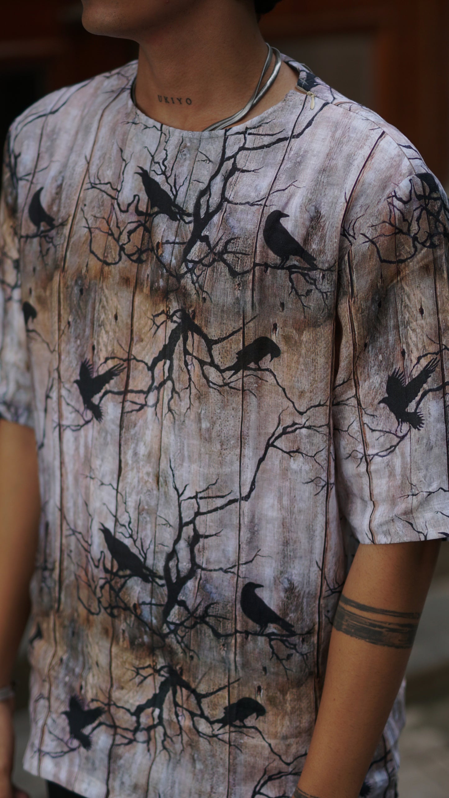 Fiery Forest (Pure Linen T-Shirt Style Shirt) - AddysForMen®️