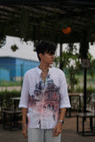 Probe Myth (Pure Linen Kurta Style Shirt) - AddysForMen®️