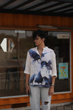 Feathered Raptor (Pure Linen Kurta Style Shirt) - AddysForMen®️