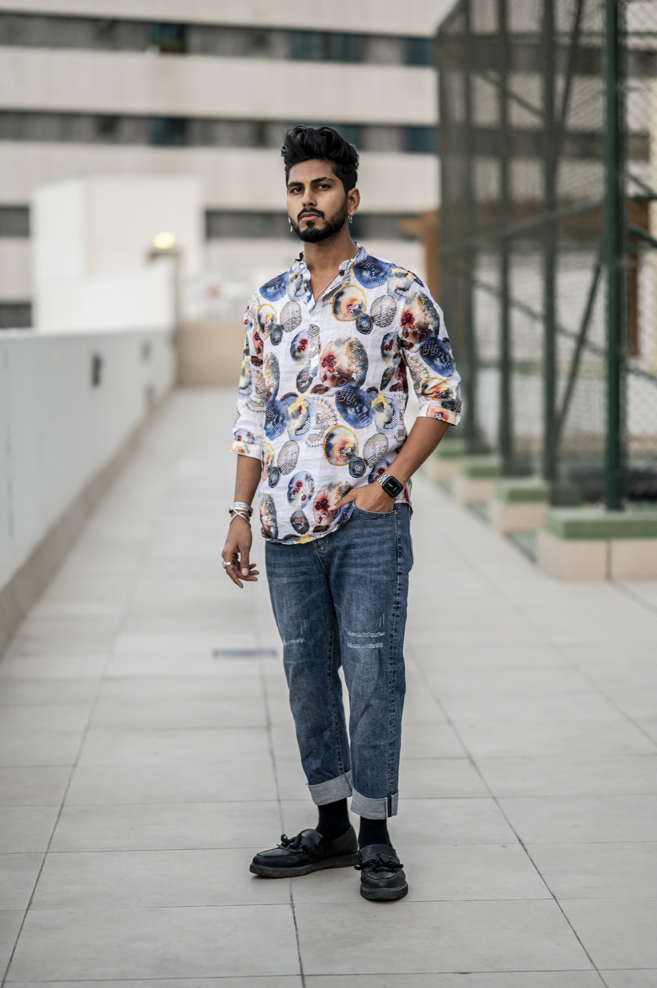 Strange Inherent (Pure Linen Kurta Style Shirt) - AddysForMen®️