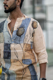 Bask Vestige (Pure Linen Kurta Style Shirt) - AddysForMen®️