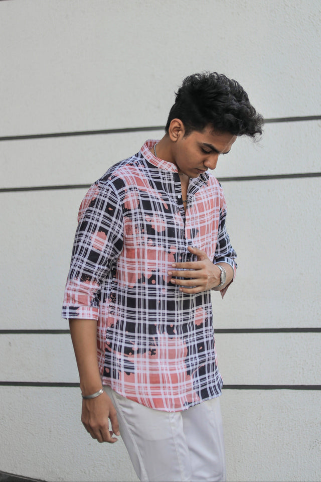 Evert Cipher (Pure Linen Kurta Style Shirt) - AddysForMen®️