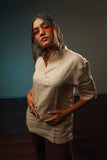 The Empress (Pure Linen Kurta Style Shirt) - AddysForMen®️