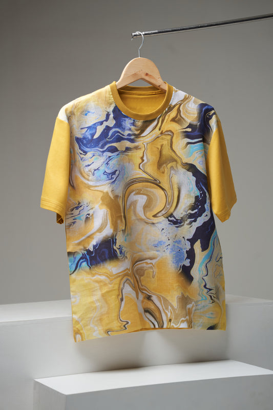 Lunar Radiance (Oversize Linen T-Shirt) – AddysForMen®️