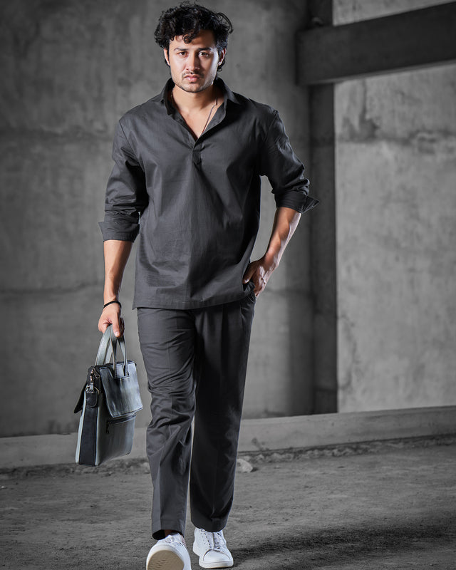 Gray Twill Lafer (100% Cotton) – AddysForMen®️