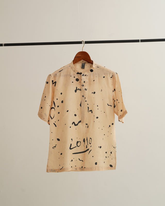 Tortilla Color (Pure Linen Kurta Style Shirt) - AddysForMen®️