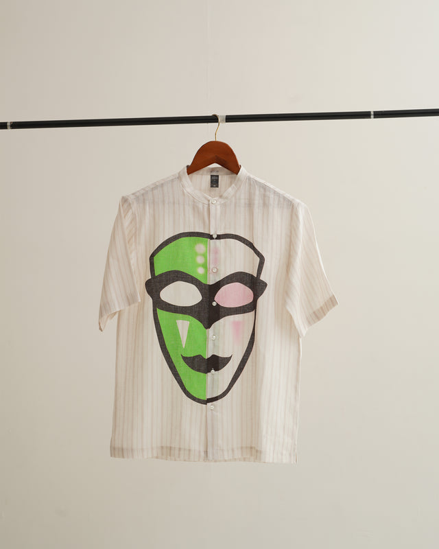 Abstract Printed (Pure Linen Shirt) – AddysForMen®️