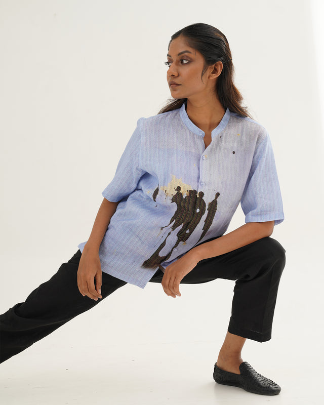 Ocean Blue (Pure Linen Shirt) – AddysForMen®️