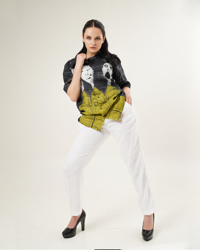 Abstract Aristocratic (Pure Linen Shirt) – AddysForMen®️