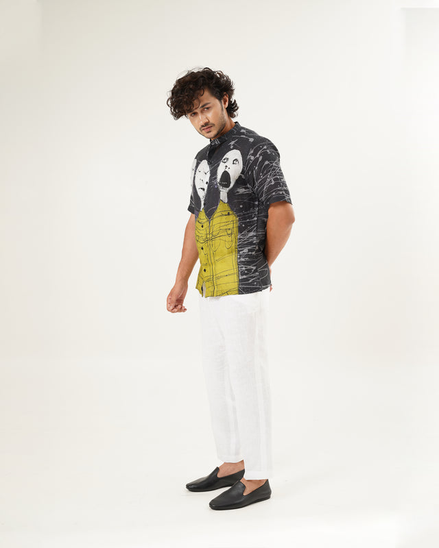 Abstract Aristocratic (Pure Linen Shirt) – AddysForMen®️