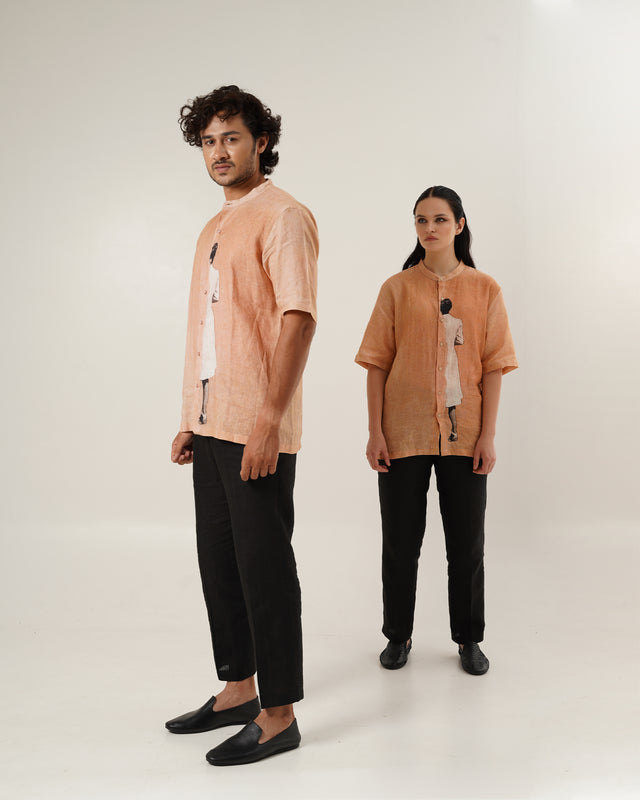 Artistic Printed (Pure Linen Shirt) – AddysForMen®️